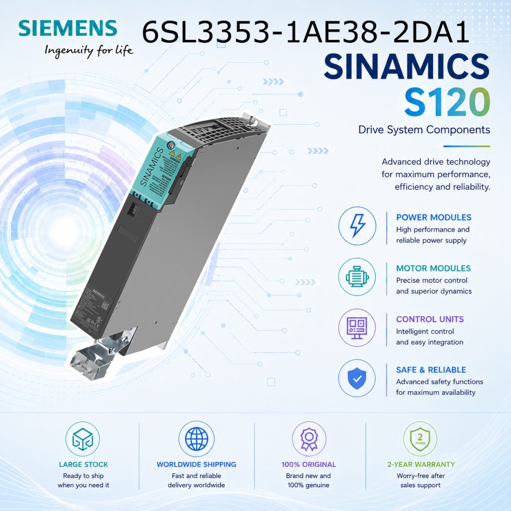 Siemens 6SL3353-1AE38-2DA1 SINAMICS Industrial ...