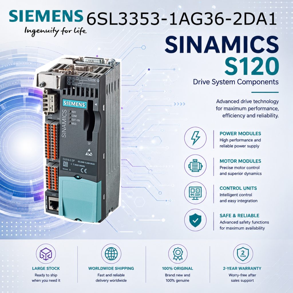 Siemens 6SL3353-1AG36-2DA1 SINAMICS Drive Autom...