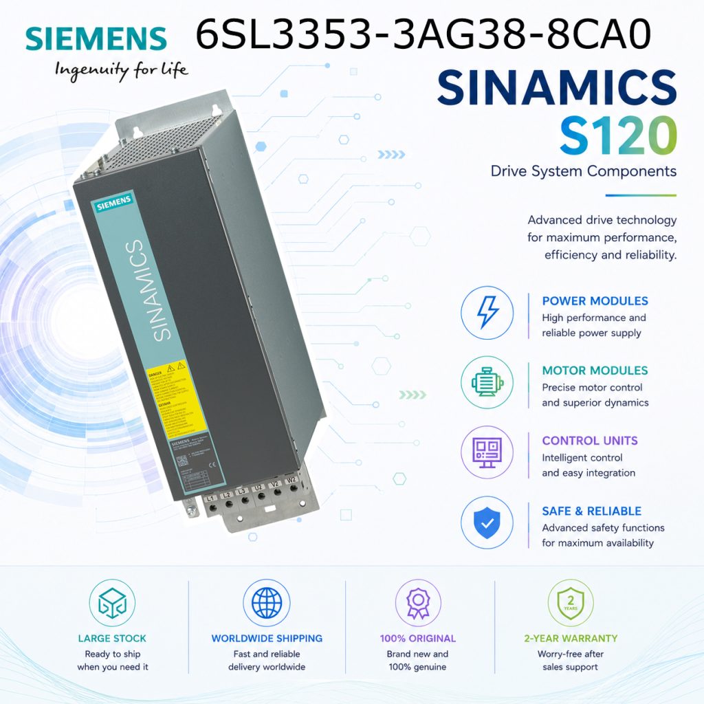Siemens 6SL3353-3AG38-8CA0 SINAMICS Drive Contr...