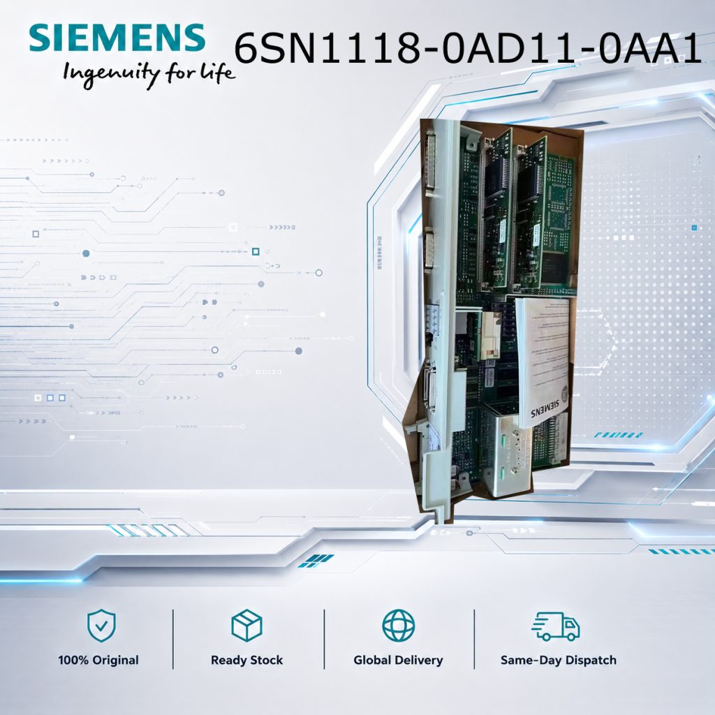 Siemens 6SN1118-0AD11-0AA1 SIMODRIVE Drive Cont...