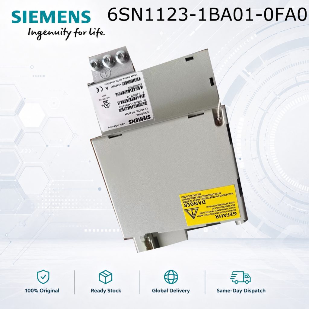 Siemens 6SN1123-1BA01-0FA0 SIMODRIVE Industrial...