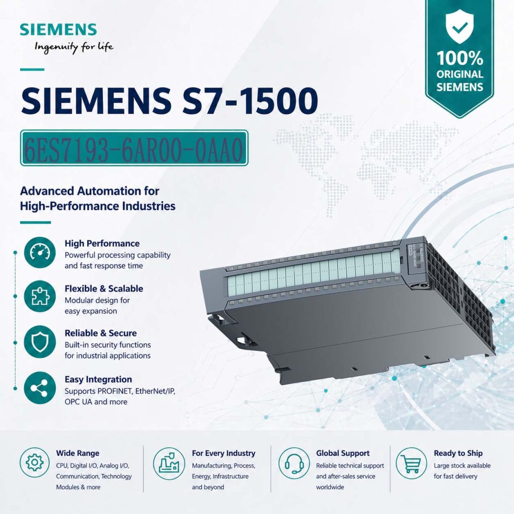 Siemens 6ES7193-6AR00-0AA0 BaseUnit for ET200SP...