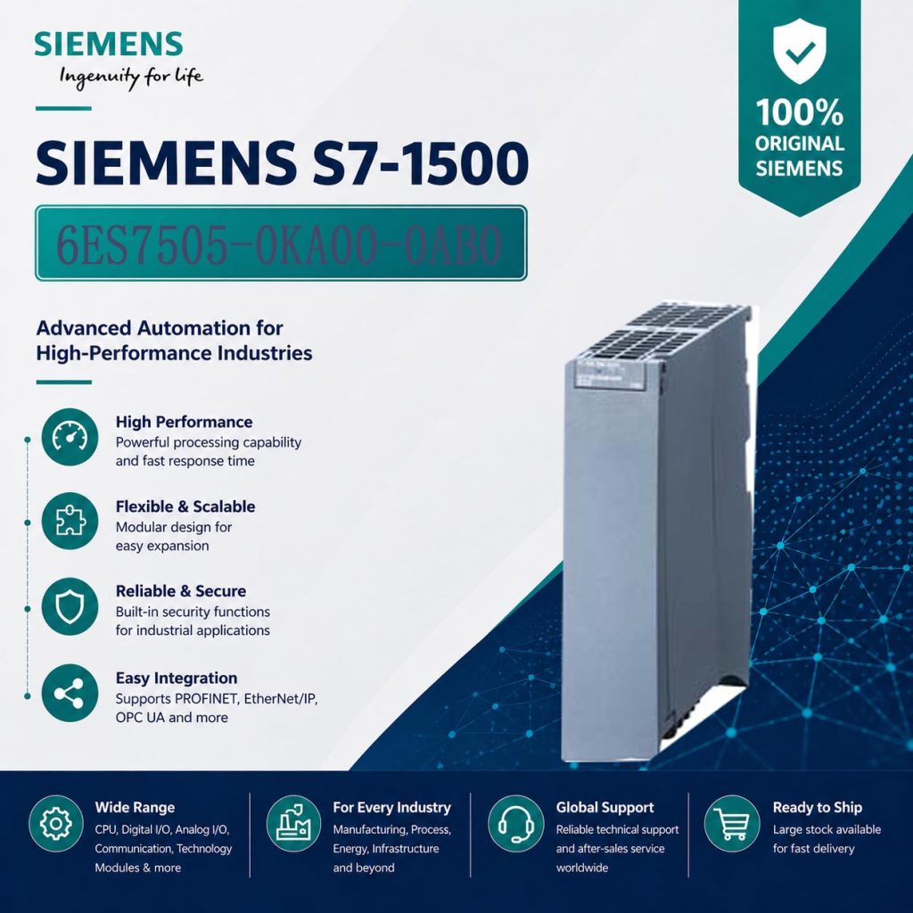Siemens 6ES7505-0KA00-0AB0 Compact Power Supply...
