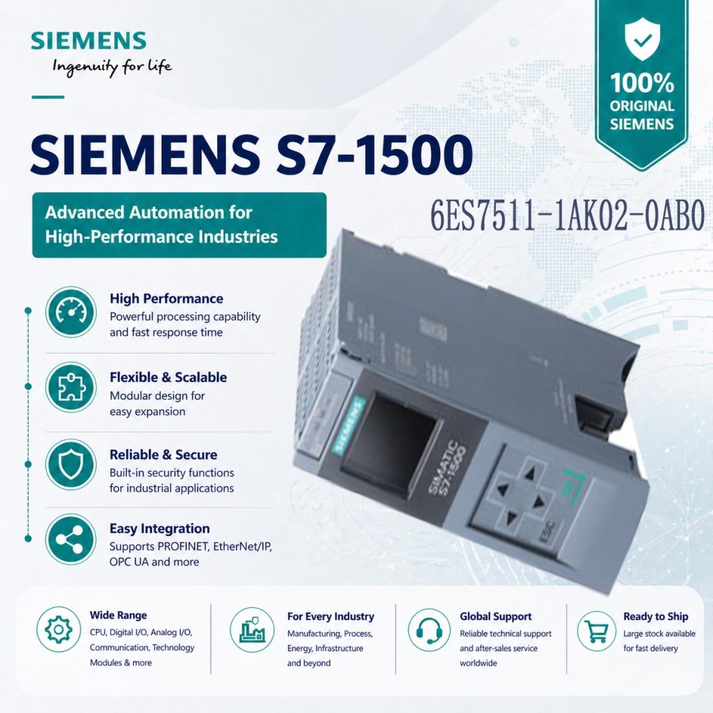 Siemens 6ES7511-1AK02-0AB0 Compact CPU for Indu...