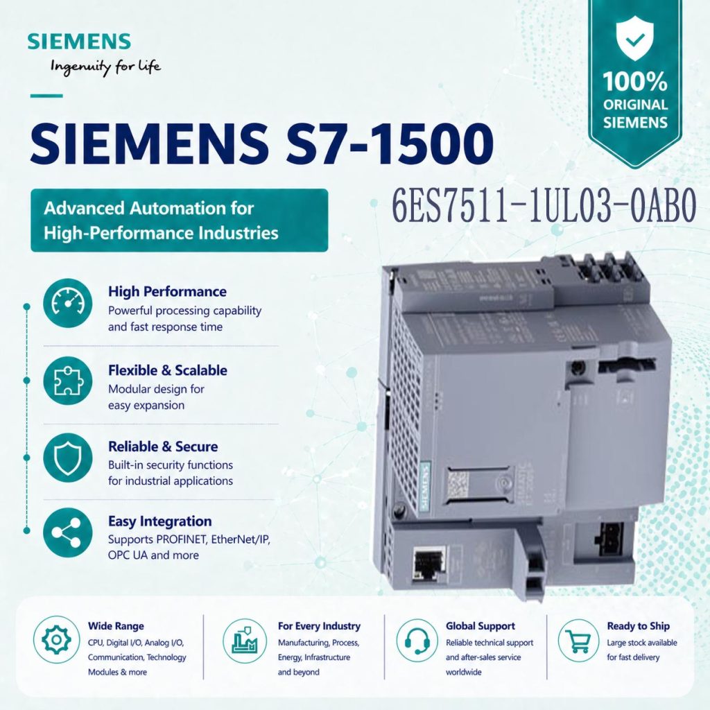 Siemens 6ES7511-1UL03-0AB0 Advanced Safety CPU ...