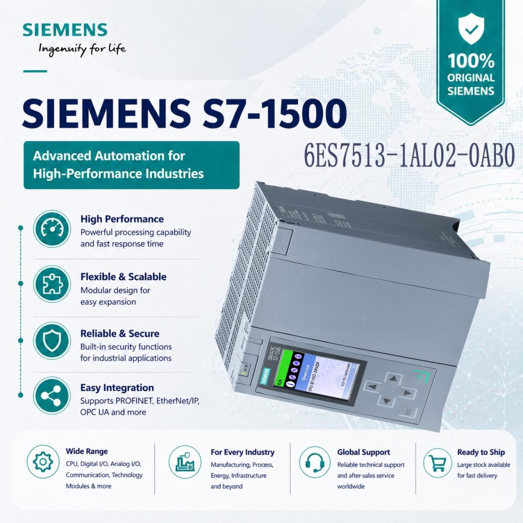 Siemens 6ES7513-1AL02-0AB0 Enhanced Compact CPU...