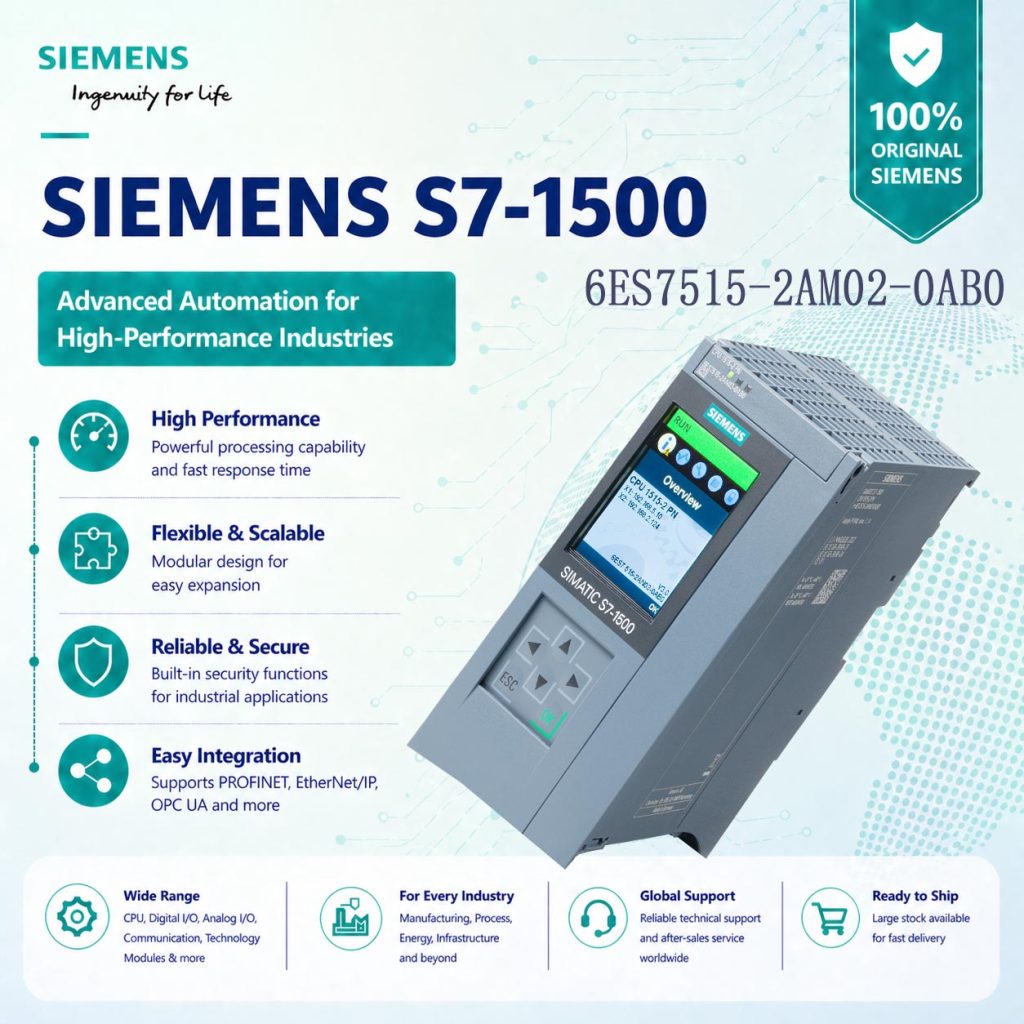 Siemens 6ES7515-2AM02-0AB0 Advanced CPU Control...
