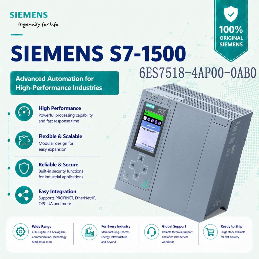 Siemens 6ES7518-4AP00-0AB0 High Performance CPU...