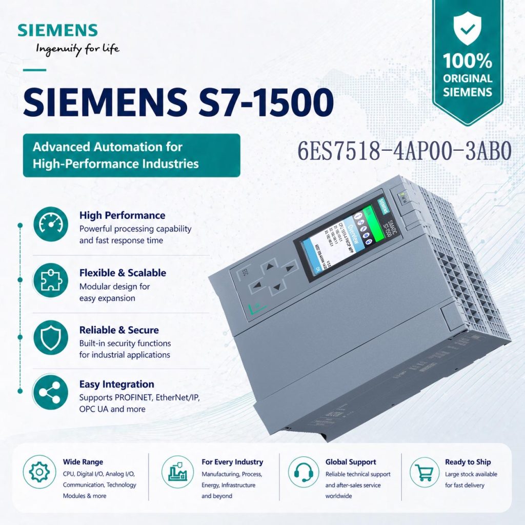Siemens 6ES7518-4AP00-3AB0 Advanced CPU for Hig...