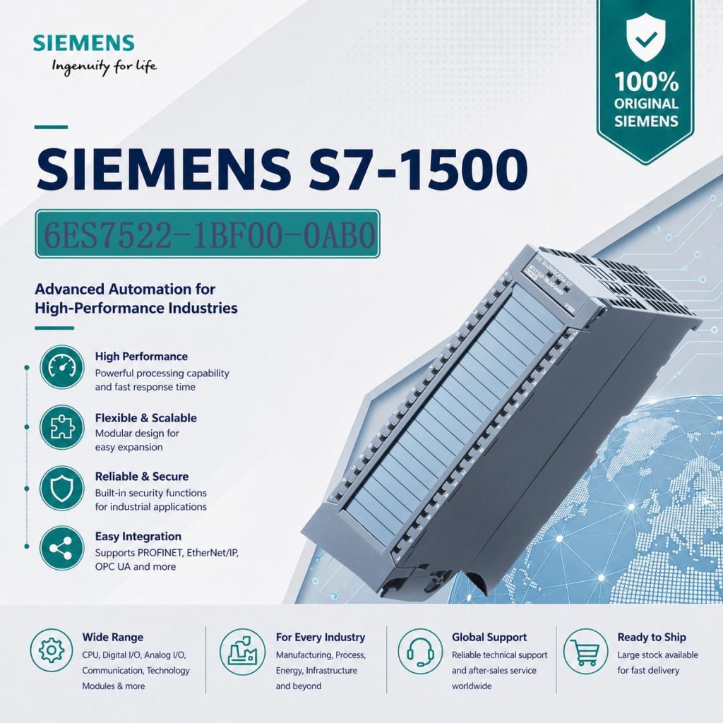 Siemens 6ES7522-1BF00-0AB0 SIMATIC S7-1500 Digi...