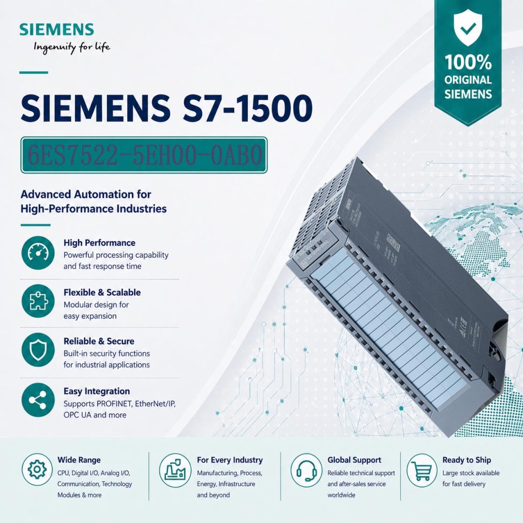 Siemens 6ES7522-5EH00-0AB0 SIMATIC S7-1500 Fail...