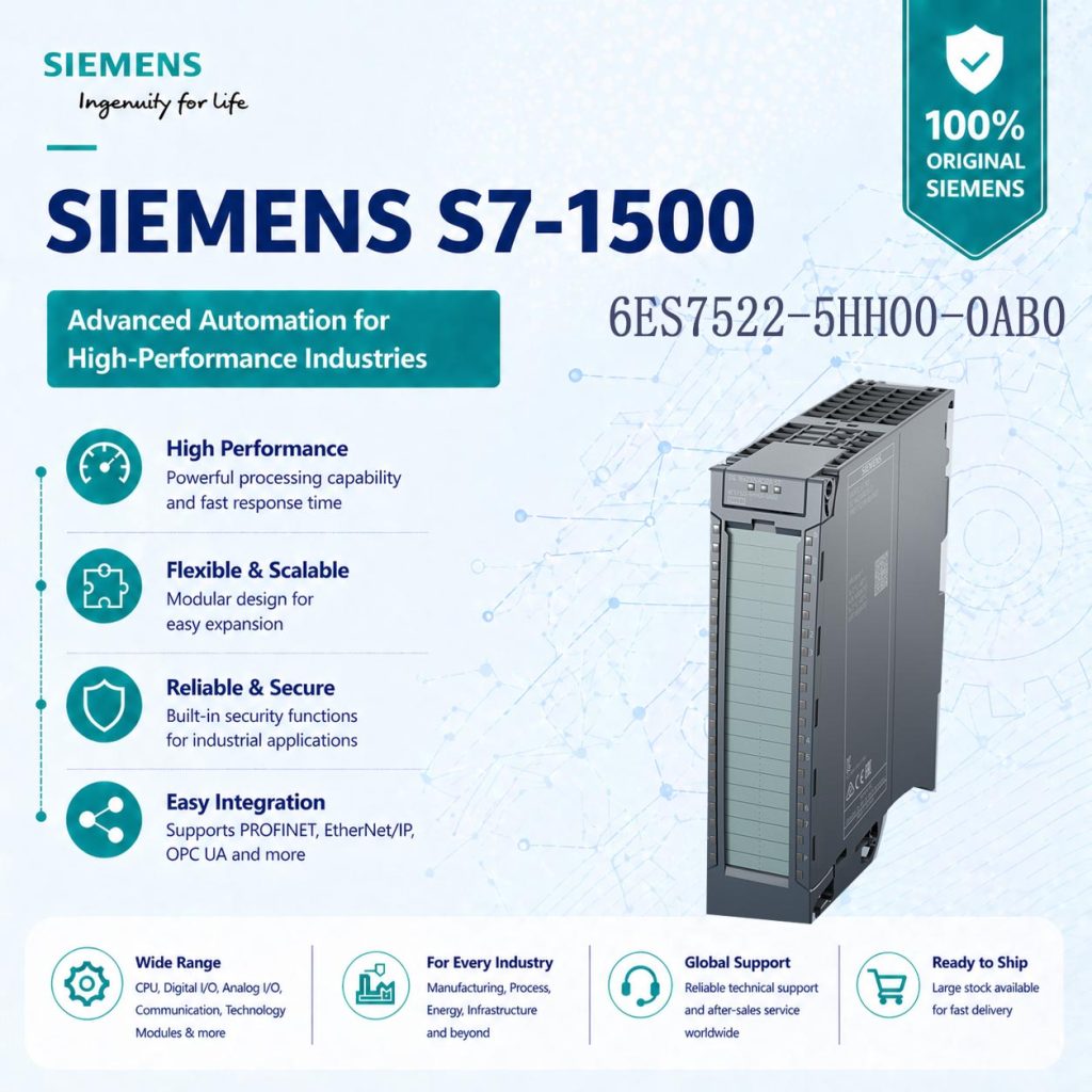 Siemens 6ES7522-5HH00-0AB0 SIMATIC S7-1500 Fail...