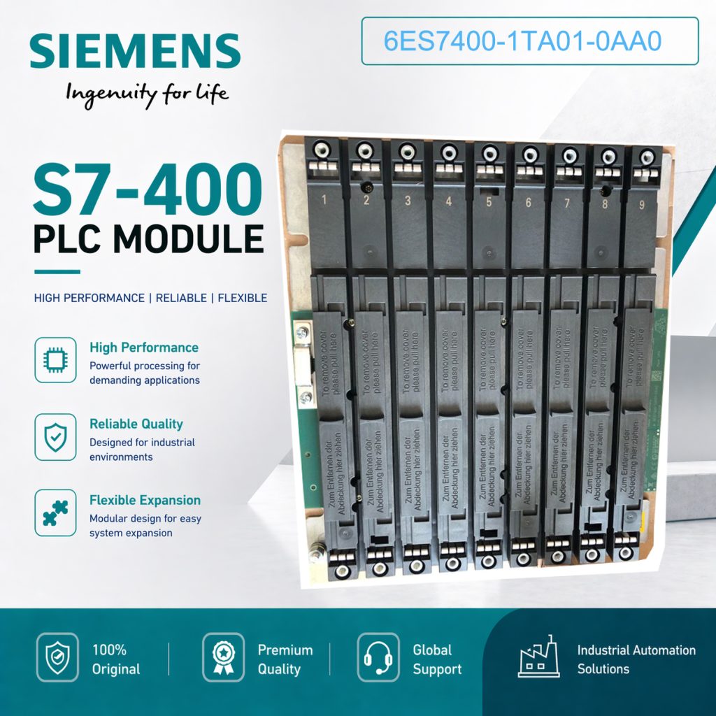 Siemens 6ES7400-1TA01-0AA0 Rack Module for S7-4...