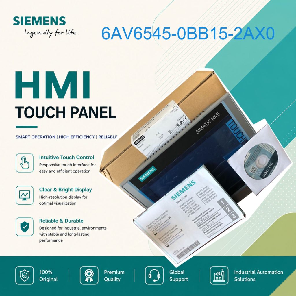 Siemens Industrial HMI Touch Display 6AV6545-0B...