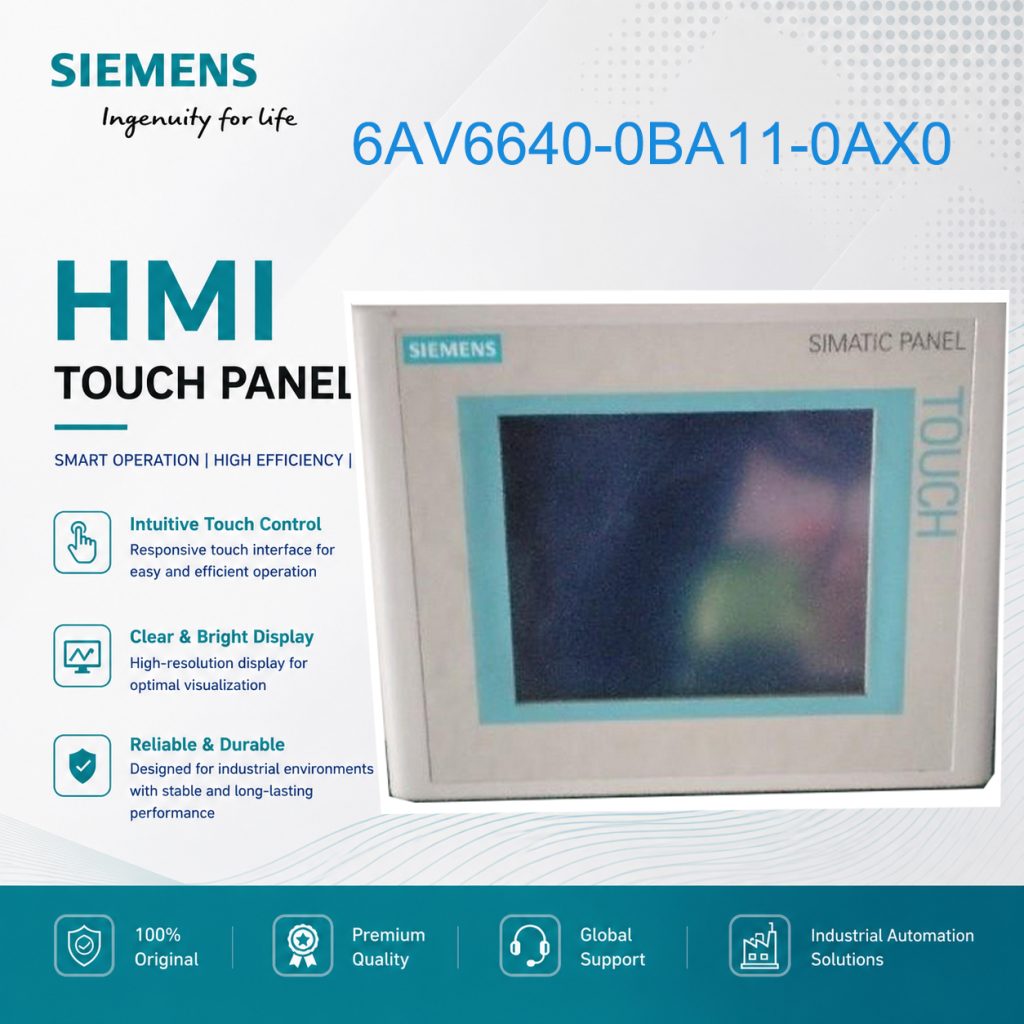 Siemens SIMATIC HMI Touch Panel 6AV6640-0BA11-0...