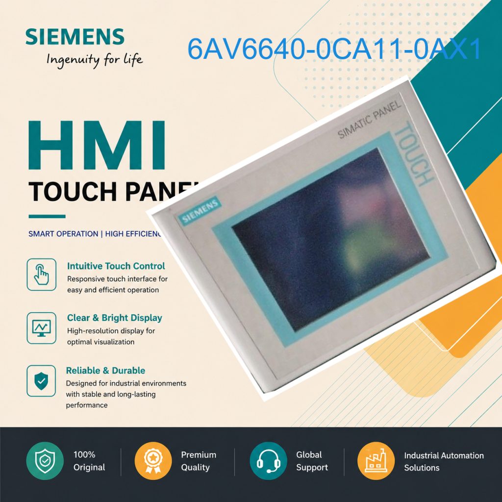Siemens Industrial HMI Operator Panel 6AV6640-0...