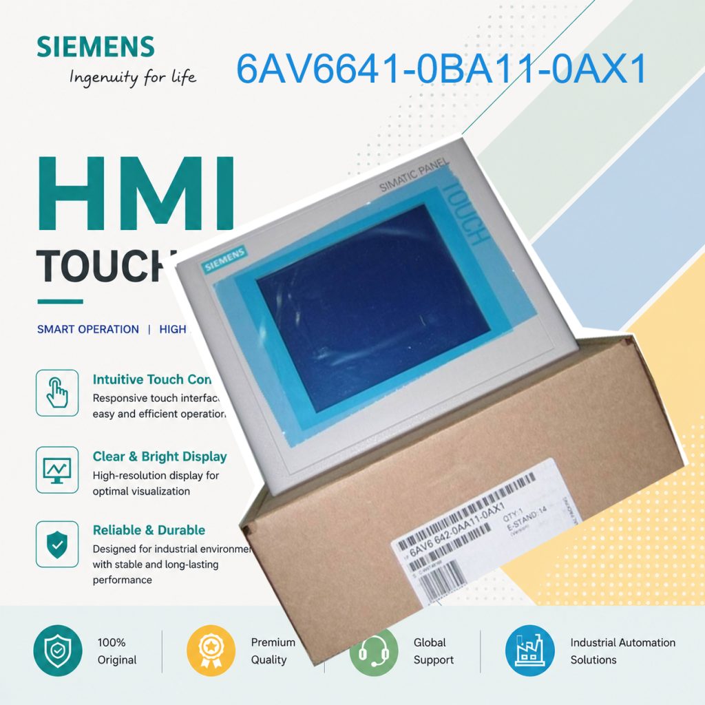 Siemens Industrial HMI Panel 6AV6641-0BA11-0AX1...