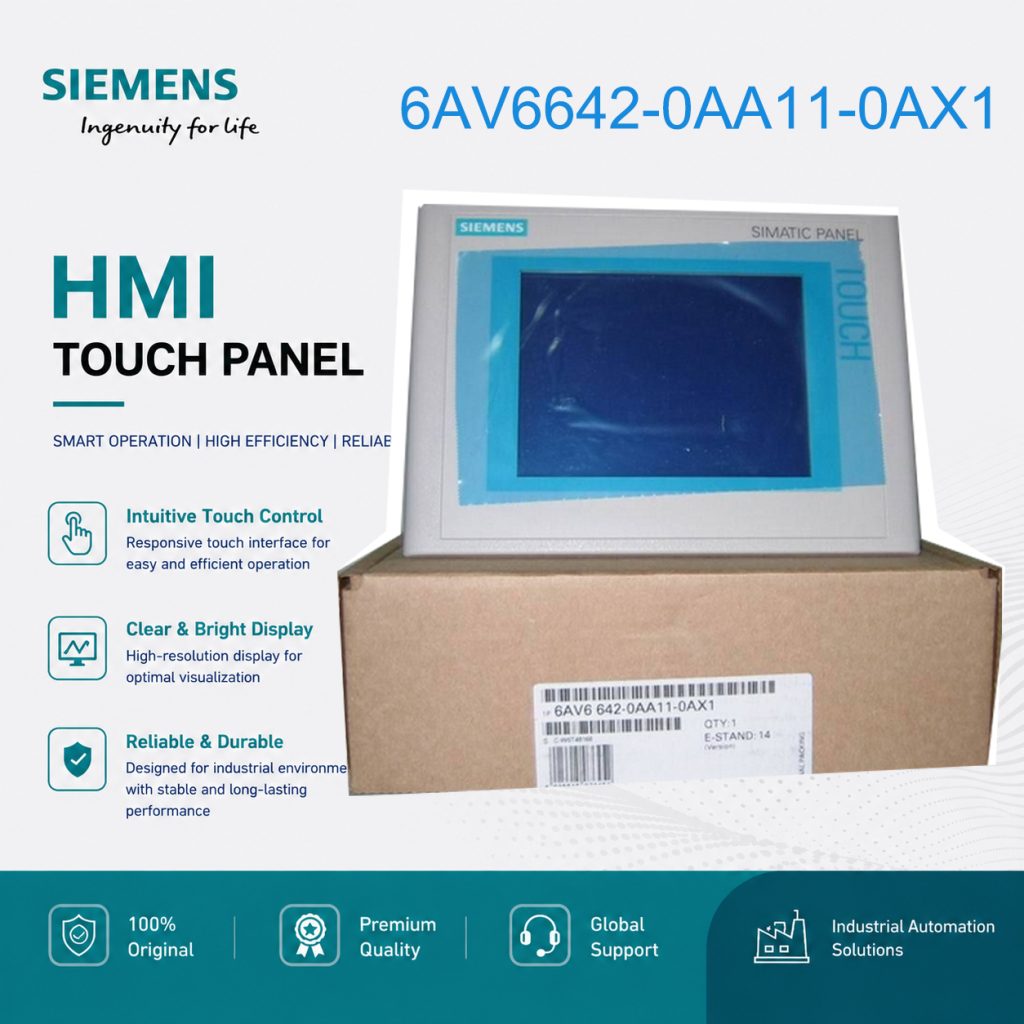 Siemens Industrial HMI Display Panel 6AV6642-0A...