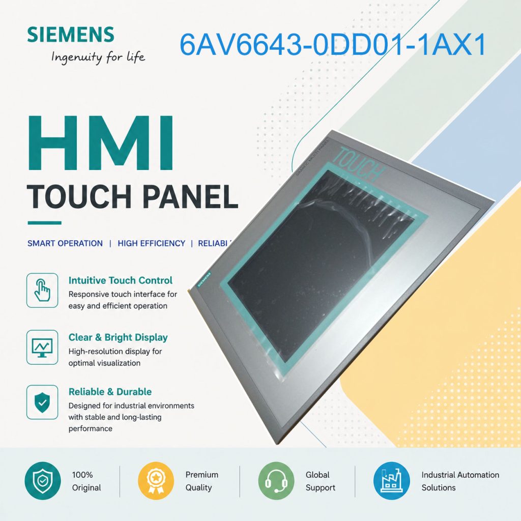 Siemens Industrial HMI Touch Interface 6AV6643-...
