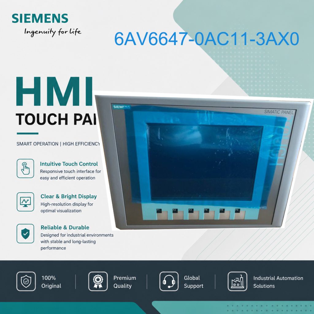 Siemens HMI Visualization Panel 6AV6647-0AC11-3...