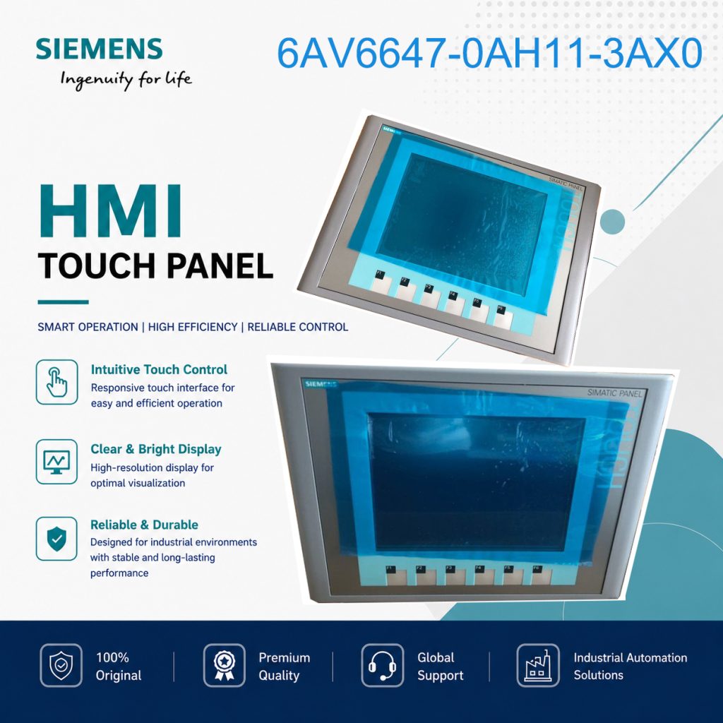Siemens SIMATIC HMI Touch Panel 6AV6647-0AH11-3...