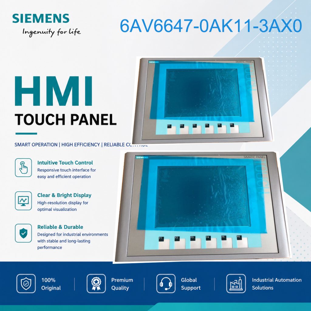 Siemens HMI Touch Display 6AV6647-0AK11-3AX0 fo...
